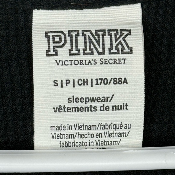 PINK Victoria's Secret Thermal Skeleton One Piece Pajama Size Small - Picture 2 of 5